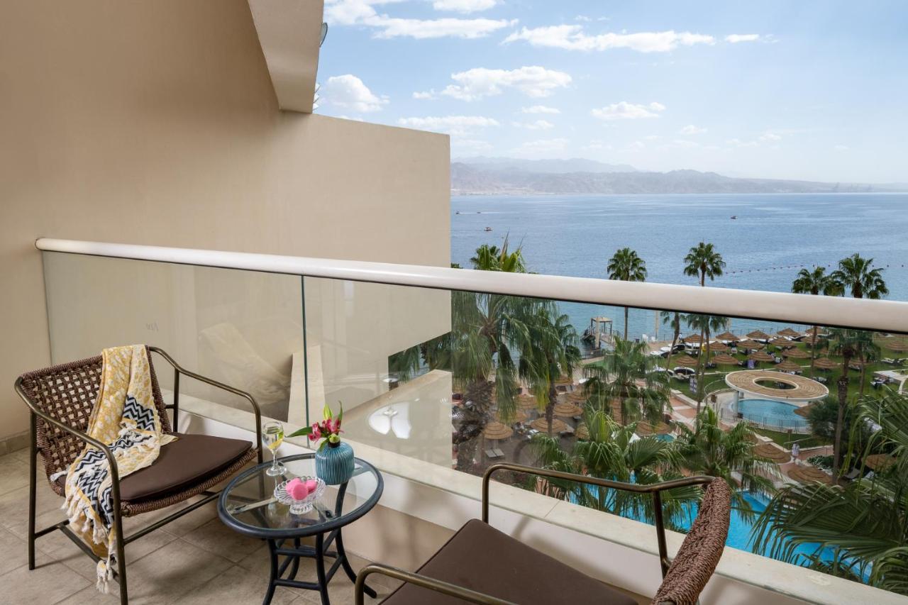 Aria Ξενοδοχείο Ελάτ Εξωτερικό φωτογραφία View of the Sea of Galilee from the balcony of a room at the Kempinski Hotel, Tiberias